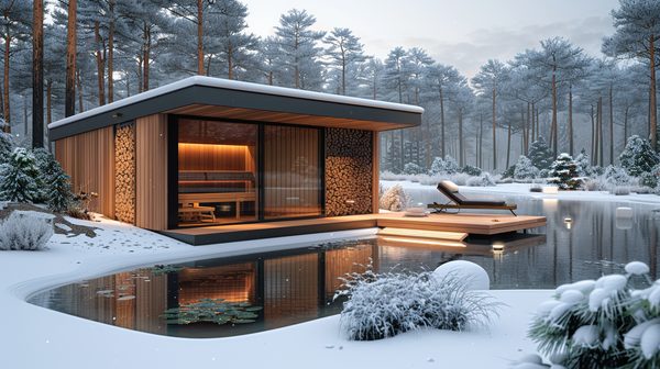 Détente de luxe avec un sauna extérieur atelier Nordic