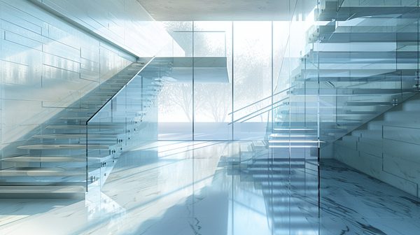 Pourquoi choisir le verre pour votre rambarde escalier ?